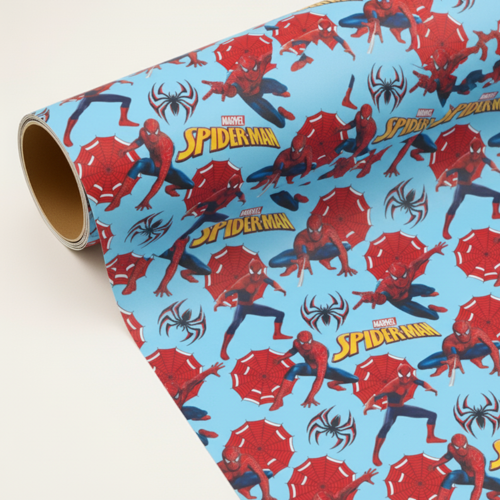 Spiderman Gift Wrapping Paper (Pack of 20 sheets) | 80 GSM | 19.5 x 27.5 inches