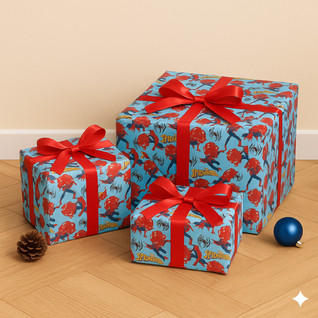 Spiderman Gift Wrapping Paper (Pack of 20 sheets) | 80 GSM | 19.5 x 27.5 inches