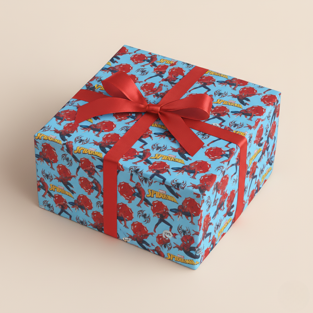 Spiderman Gift Wrapping Paper (Pack of 20 sheets) | 80 GSM | 19.5 x 27.5 inches