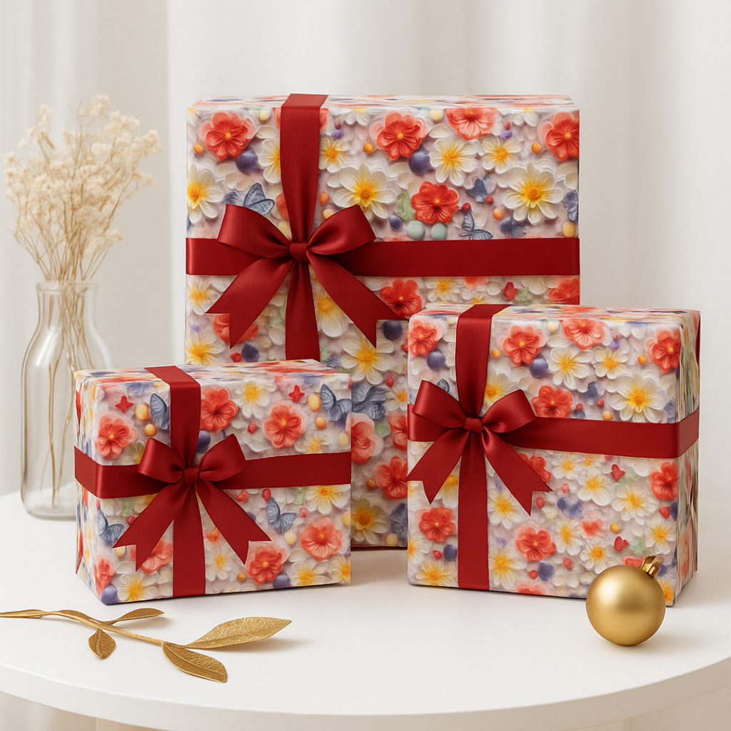 Multicolor Floral (Pack of 20 sheets) | 80 GSM | 19.5 x 27.5 inches