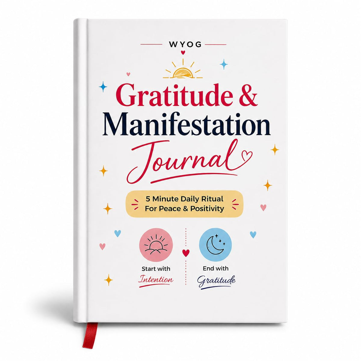 5-Minute Daily Ritual for Peace & Positivity | A5 Hardcover Morning & Night Diary