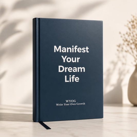 Manifest Your Dream Life – A5 Hardcover| Morning & Night Guided Journal, Daily Affirmations