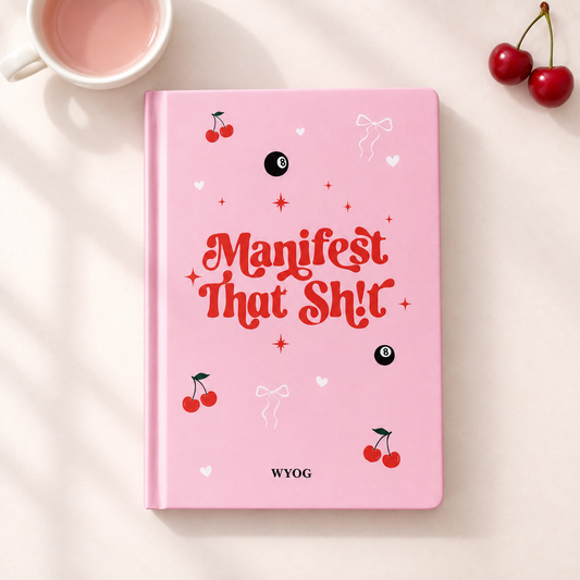 Manifest That Sh!t-Manifestation Journal , A5 Hardcover Morning & Night Diary