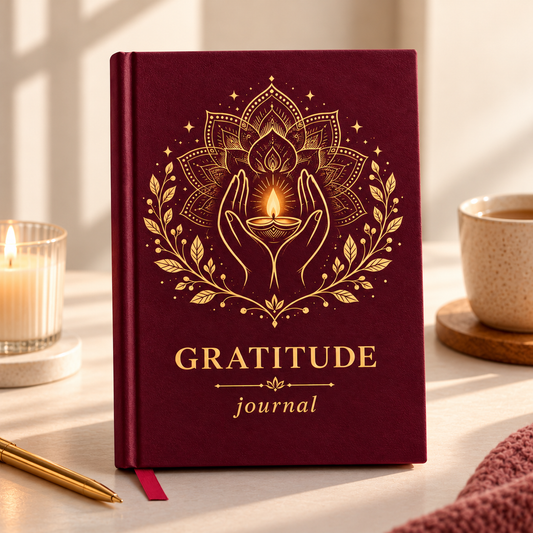 Diya Gratitude Journal | A5 Size | Morning & Night Manifestation Journal